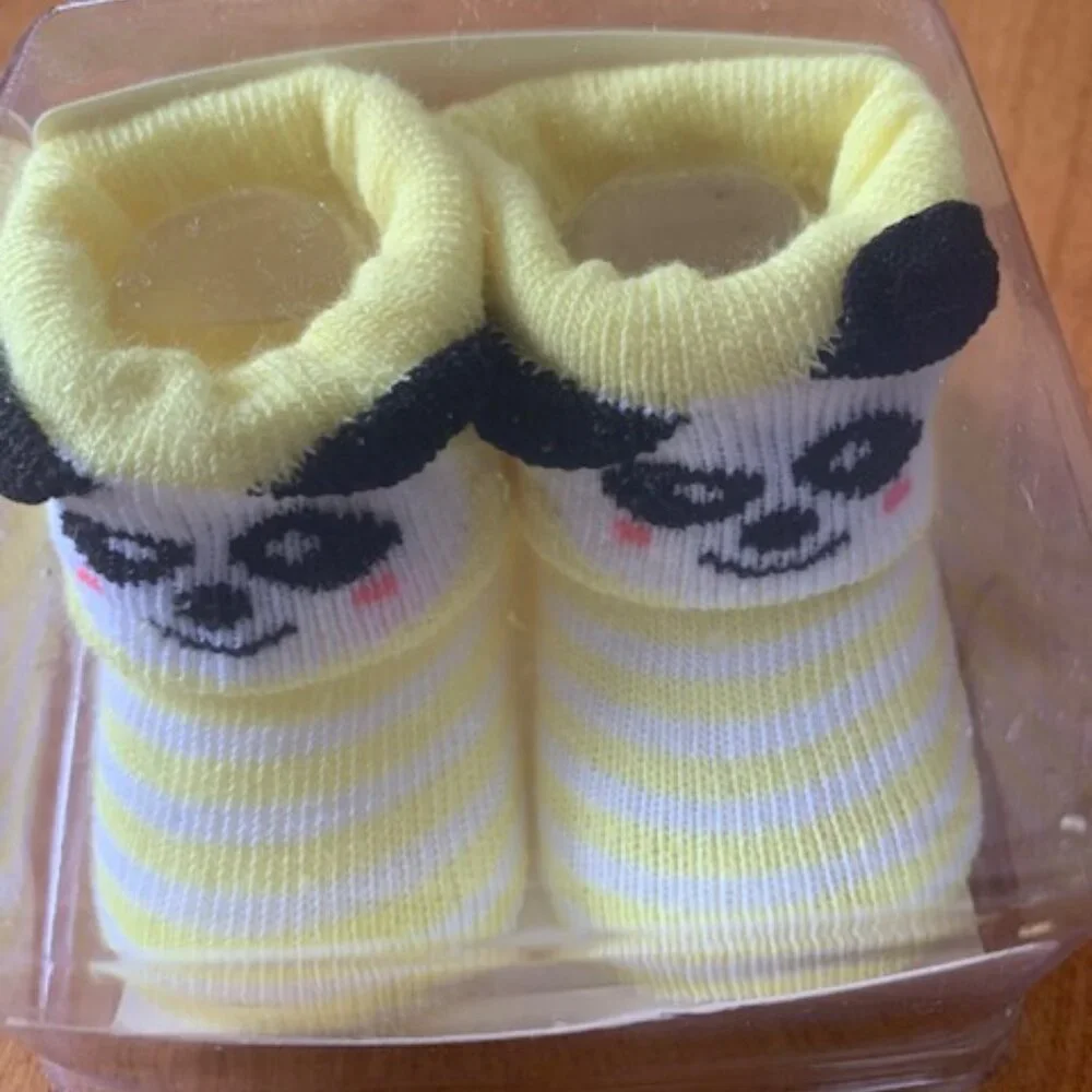 Baby Booties 3 Pairs Fiddlesticks New